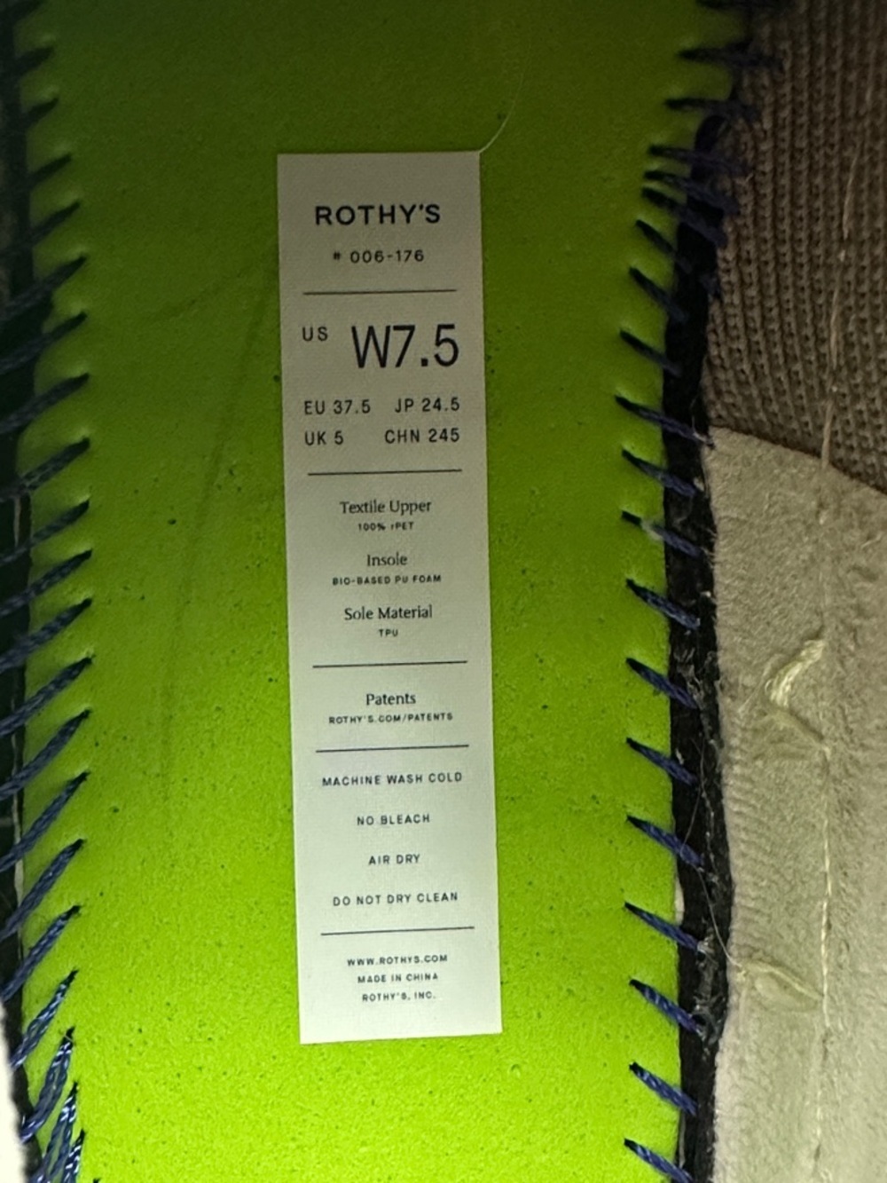 Rothy's Gray Original Slip On Sneaker Shoes Women's 7.5 - Picture 5 of 7